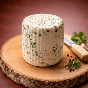 Bunc z czosnkiem niedźwiedzim 300 g – świeży ser regionalny